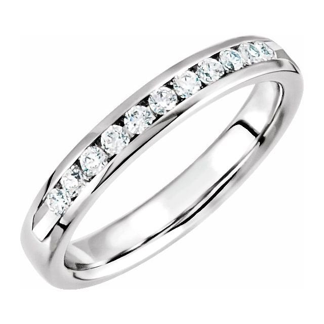 14K White Anniversary Band - Balacia