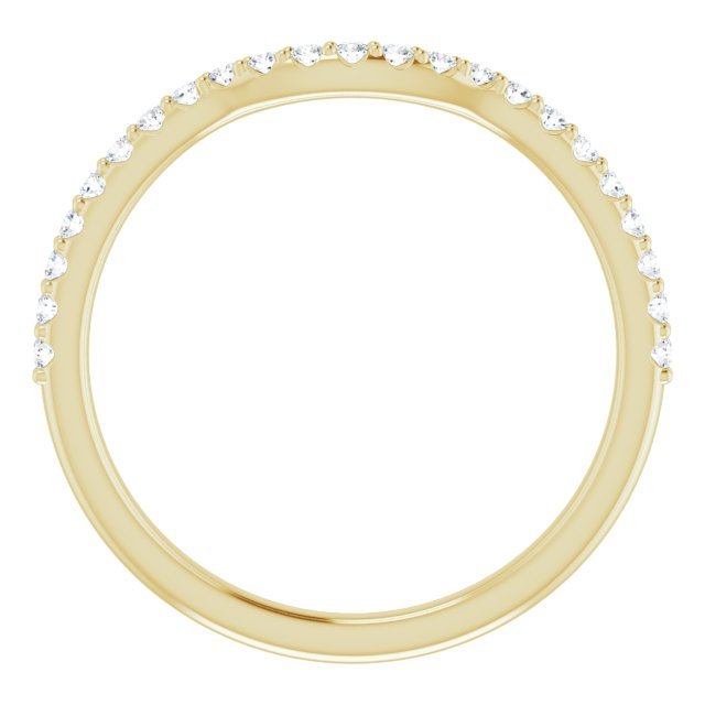 14K Yellow 1/5 CTW Diamond Contour Band - Balacia