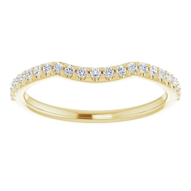 14K Yellow 1/5 CTW Diamond Contour Band - Balacia