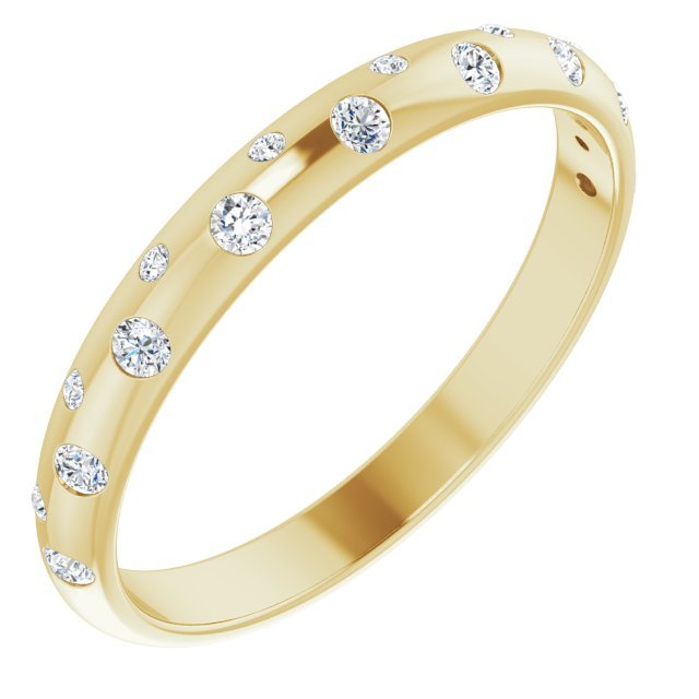 14K Yellow 1/6 CTW Diamond Anniversary Band - Balacia