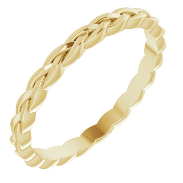 14K Yellow 2 mm Woven Band - Balacia