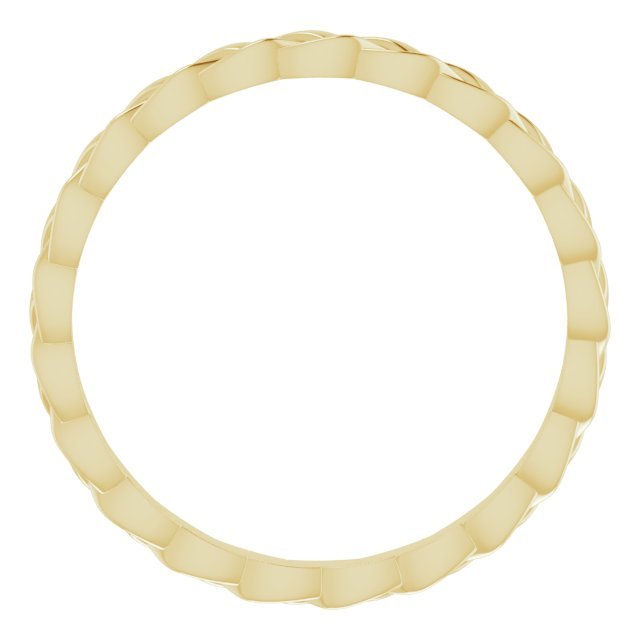 14K Yellow 2 mm Woven Band - Balacia