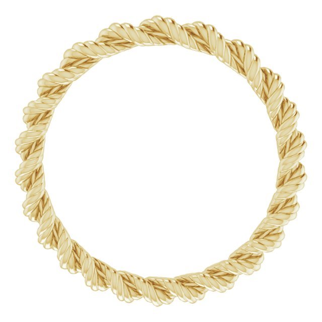 14K Yellow 2mm Rope Band - Balacia