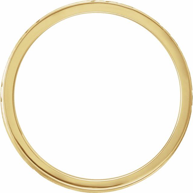 14K Yellow 6 mm Grooved Band - Balacia