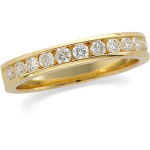 14K Yellow Eleven - Stone Anniversary Band - Balacia