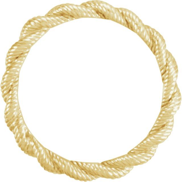 14K Yellow Twisted Rope Band - Balacia