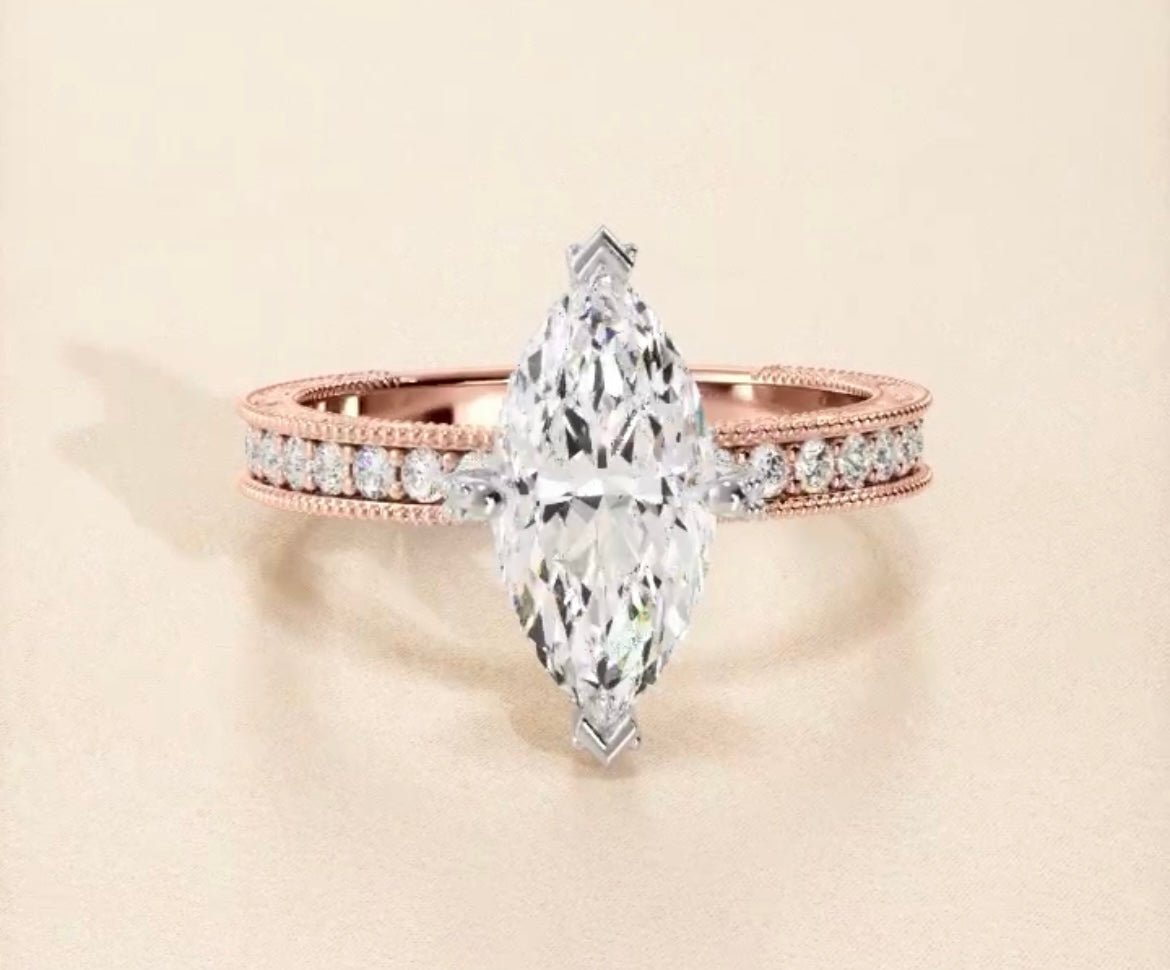 1.5 Carat Marquise Engagement Ring - Balacia