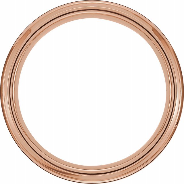 18K Rose Gold PVD &amp; Black PVD Tungsten 6 mm Band - Balacia