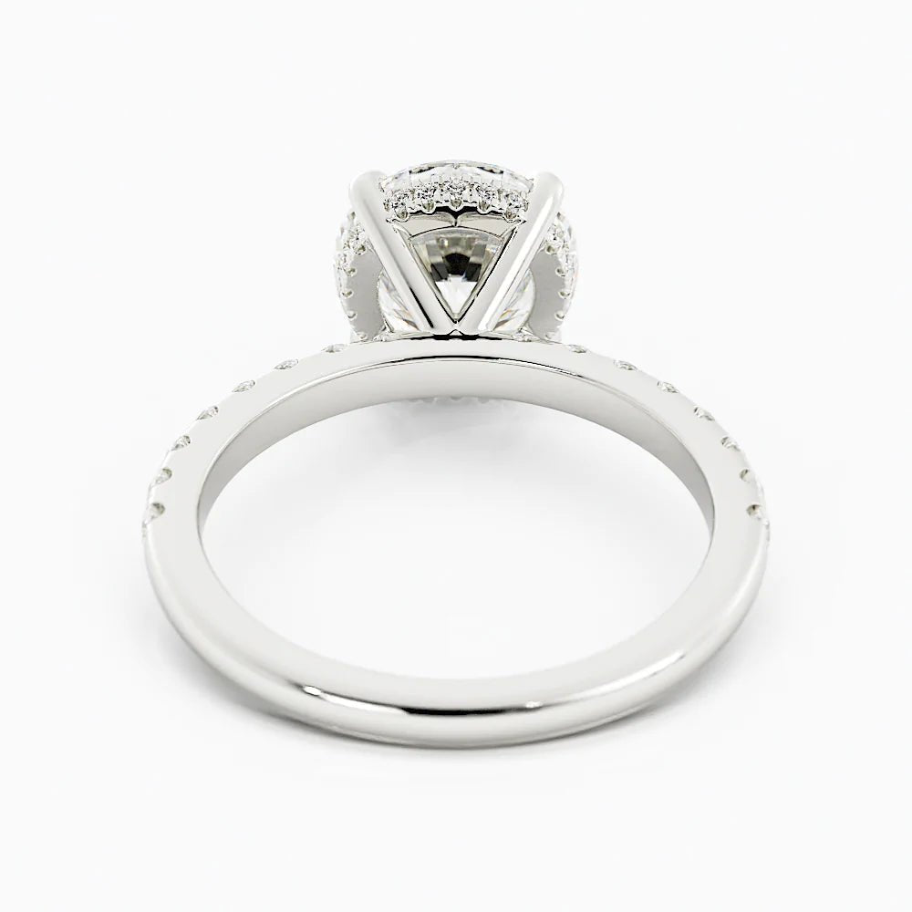 2 Carat Round Moissanite Engagement Ring - Balacia