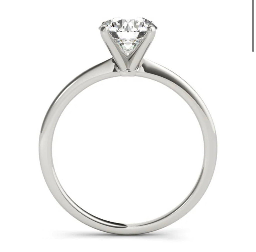 2 Carat Round Moissanite Solitaire Engagement Ring - Balacia