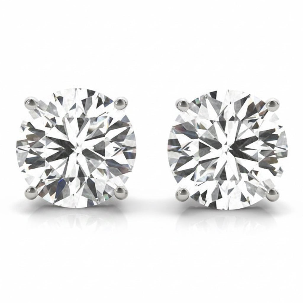 2 ctw lab Diamond Studs Earrings 