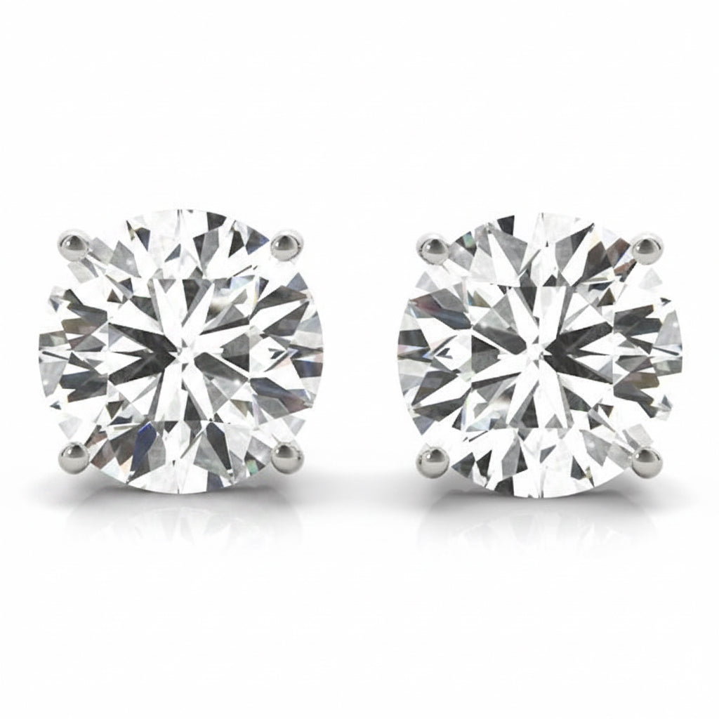 2 ctw lab Diamond Studs Earrings 