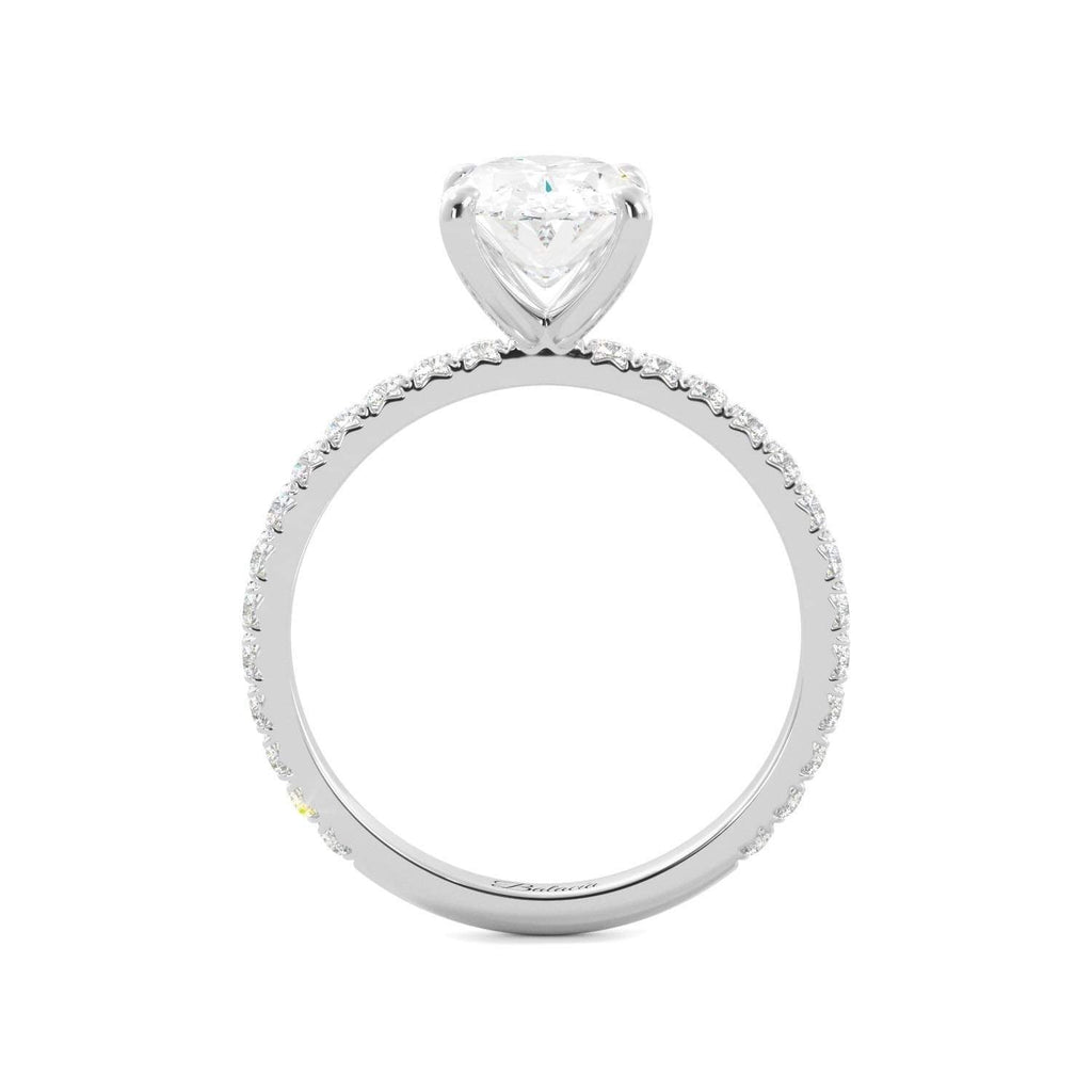 2.5 Carat Oval Moissanite Engagement Ring - Balacia