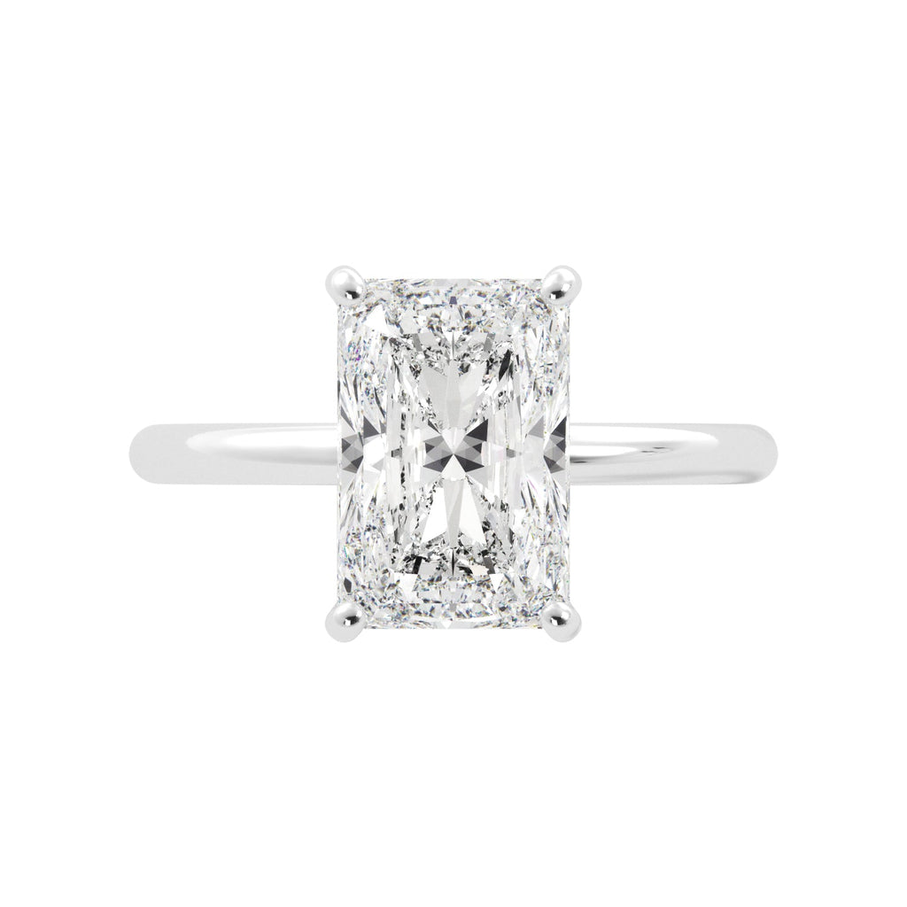 3 Carat Radiant Cut Solitaire Engagement Ring - Balacia