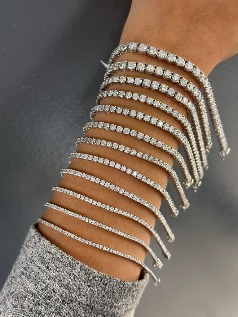 14K Gold 4 Ct Diamond Tennis Bracelet, Lab Grown Diamond Bracelet,  Beautiful White Diamond Bracelet - Etsy