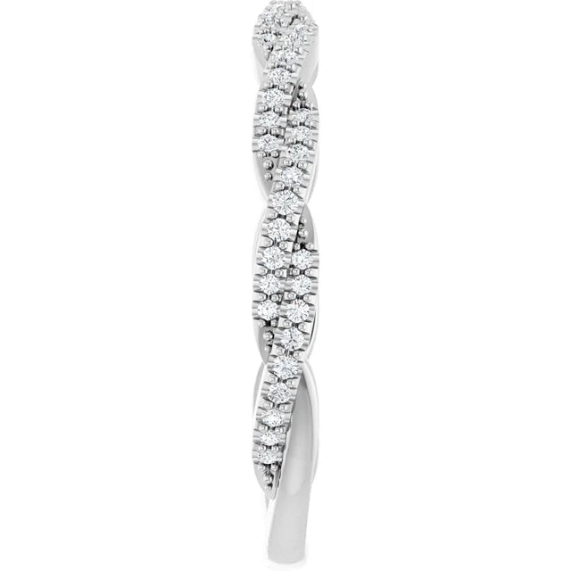 Diamond Twist Anniversary Band