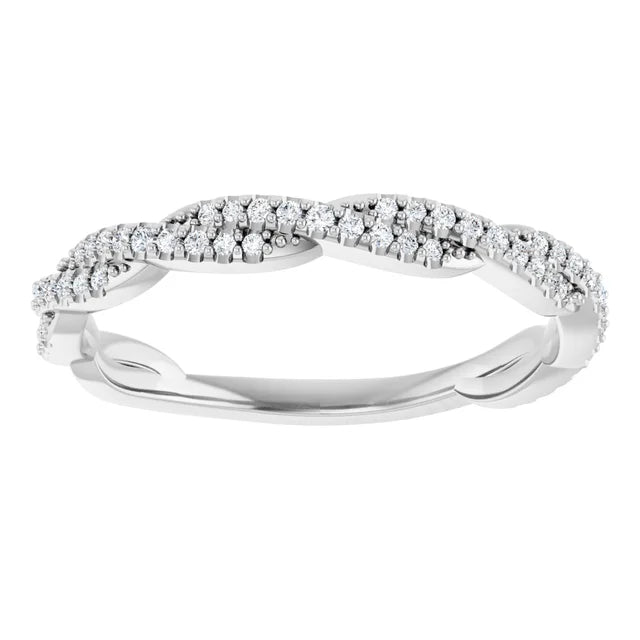 Diamond Twist Anniversary Band