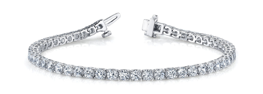 14K White Gold 8ct. Diamond 4 Prong Tennis Bracelet - Classic Quality —  Cirelli Jewelers