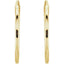 12 mm Endless Huggie Hoop Earrings 14k Gold