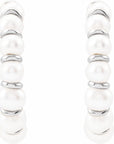14K Cultured Freshwater Pearl 14.9 mm Hoop Earrings