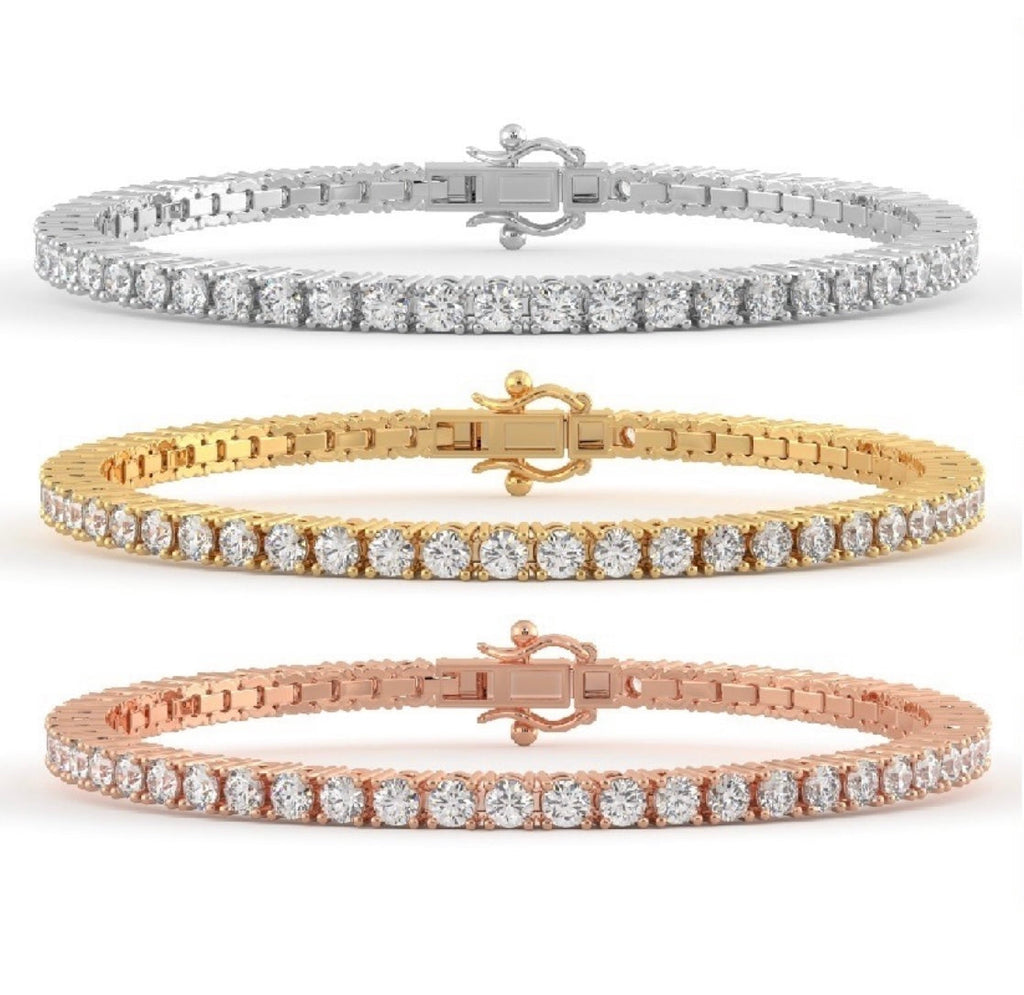 Moissanite Bracelets | Gold Bracelets | Halley Reh