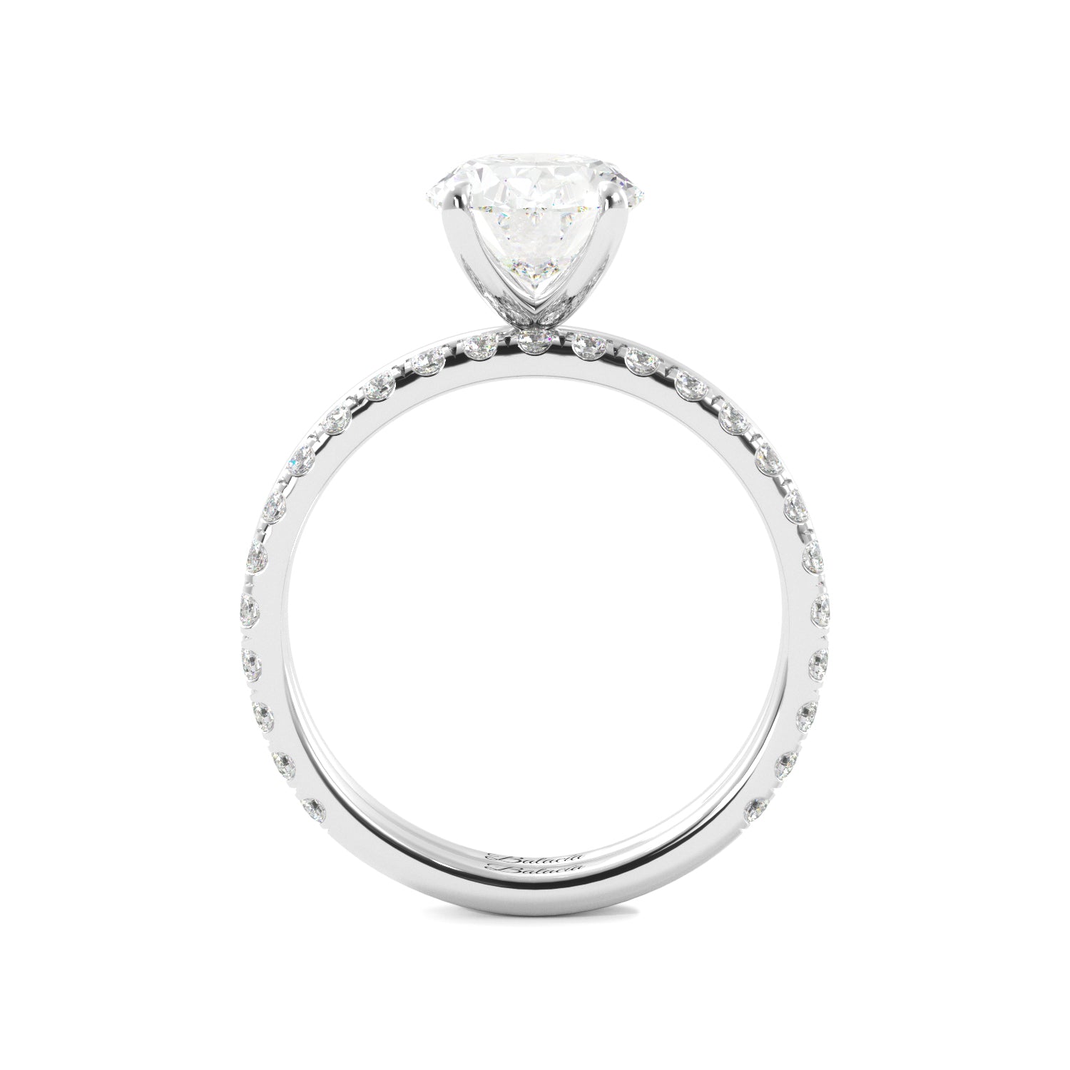 Oval Cut Solitaire Ring Set