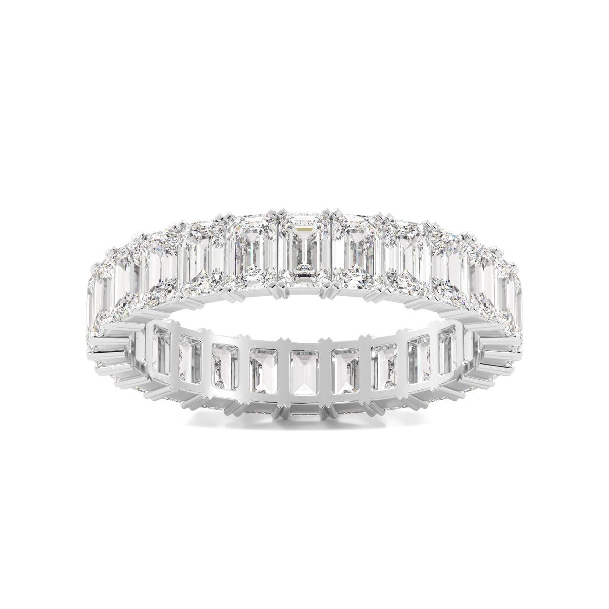 Emerald Cut Diamond Eternity Band