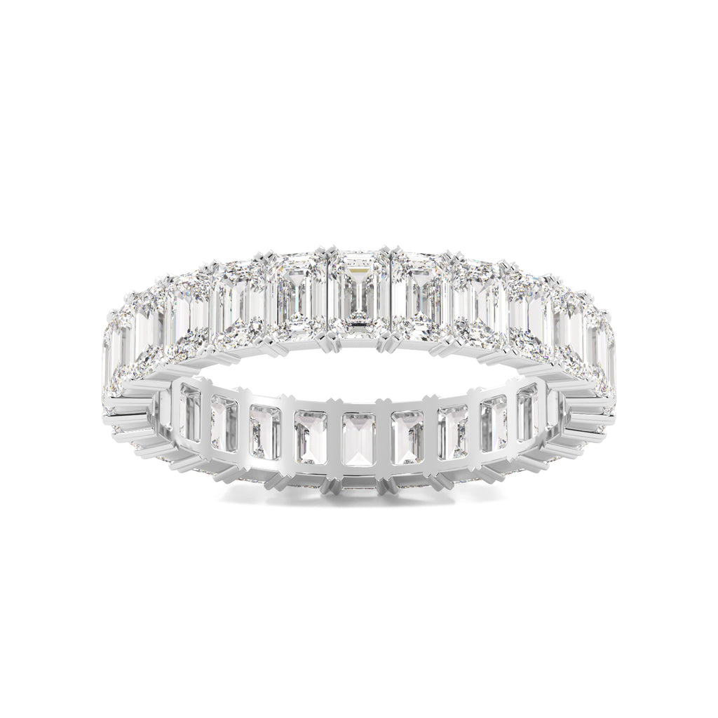 Emerald Cut Diamond Eternity Band