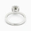 2 Carat Round Moissanite Engagement Ring Set