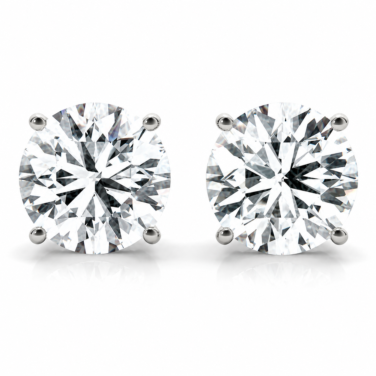 Natural Diamond Studs 18k Earrings
