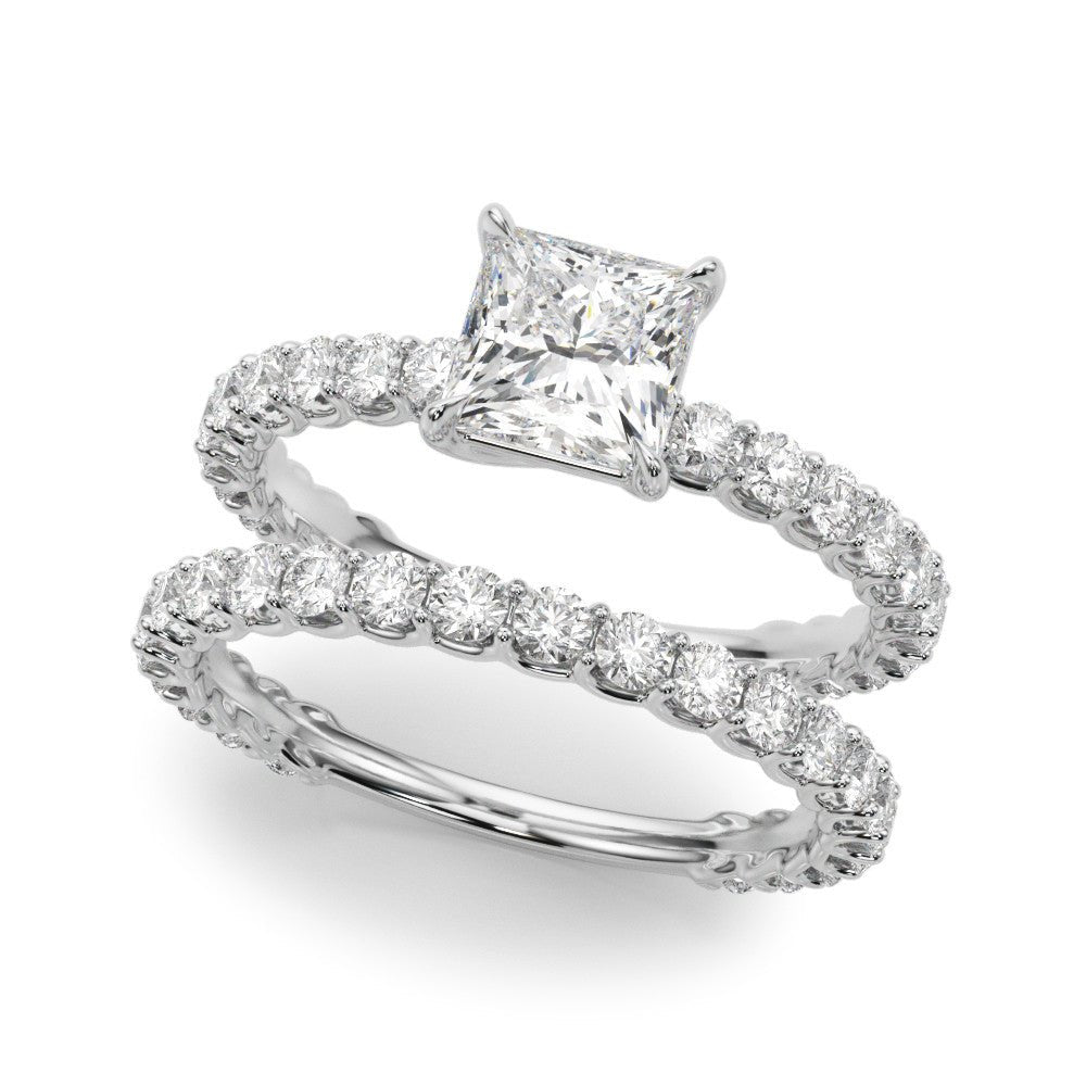Princess Cut Diamond Ring With Band 