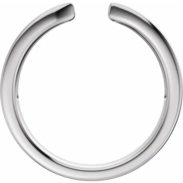 Reverse Tapered Open Wedding Band Side View