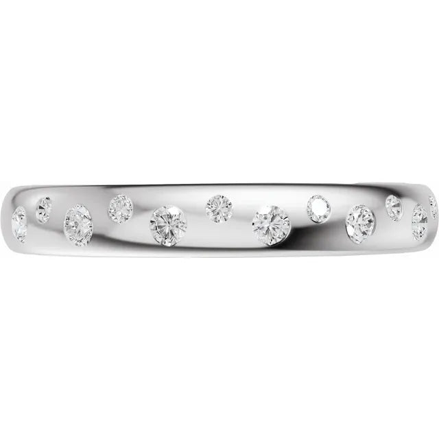 Round Diamond 14k Gold Cigar Band