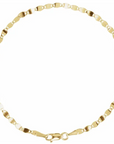 14k Mirror Chain Bracelet, Necklace, or Anklet