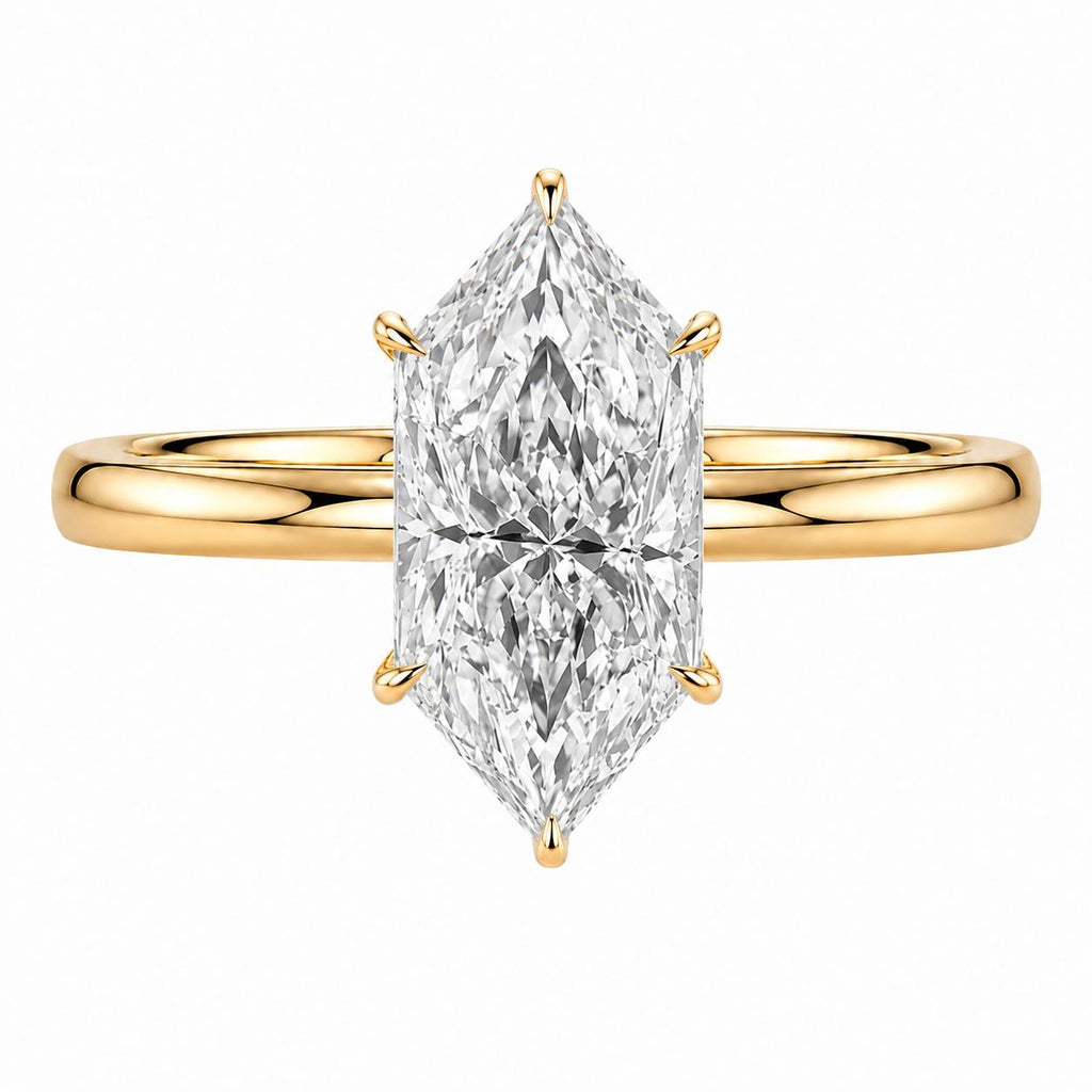 Dutch Marquise Diamond Solitaire Engagement Ring