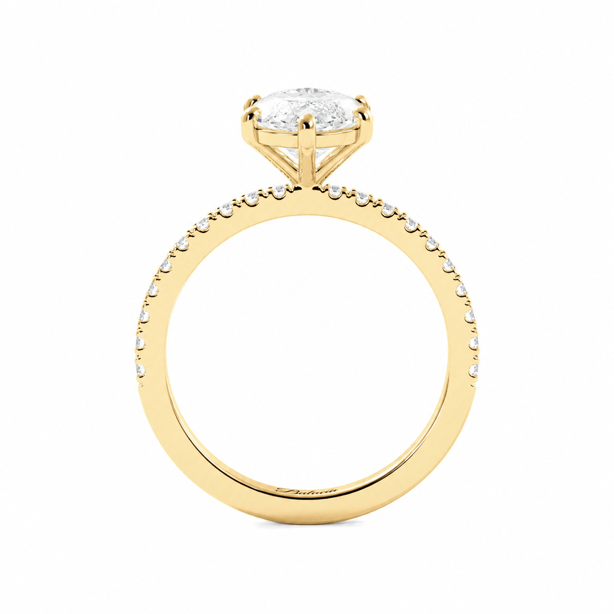 Yellow Gold Marquise Diamond Engagement Ring