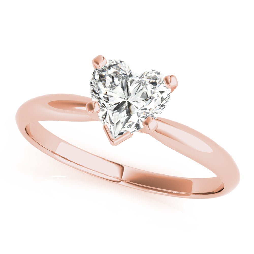 Atlantic City Heart Solitaire Engagement Ring - Balacia