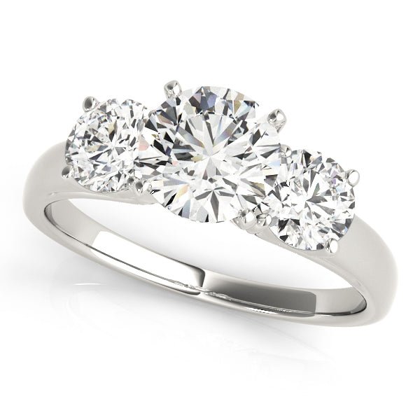 Bloom Three Stone Solitaire Engagement Ring - Balacia