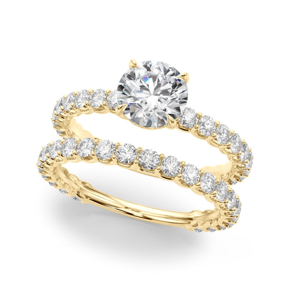 Boston Round Shared Prong Engagement Ring - Balacia