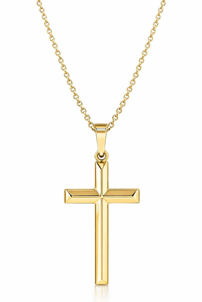 Classic 14k Gold Cross Necklace
