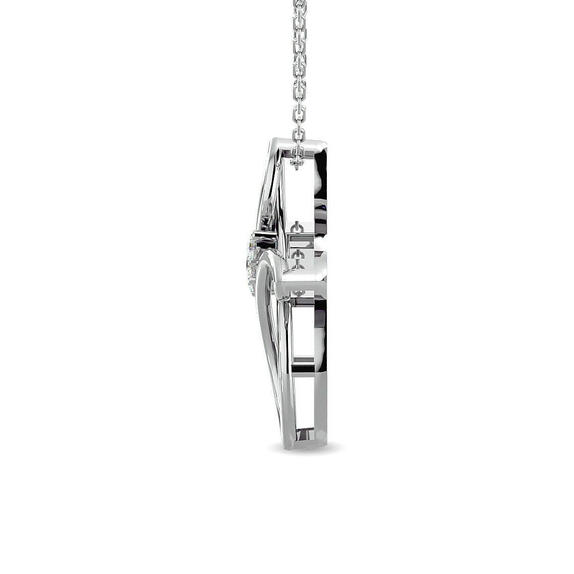 Cross Diamond and Silver Pendant Gift - Balacia