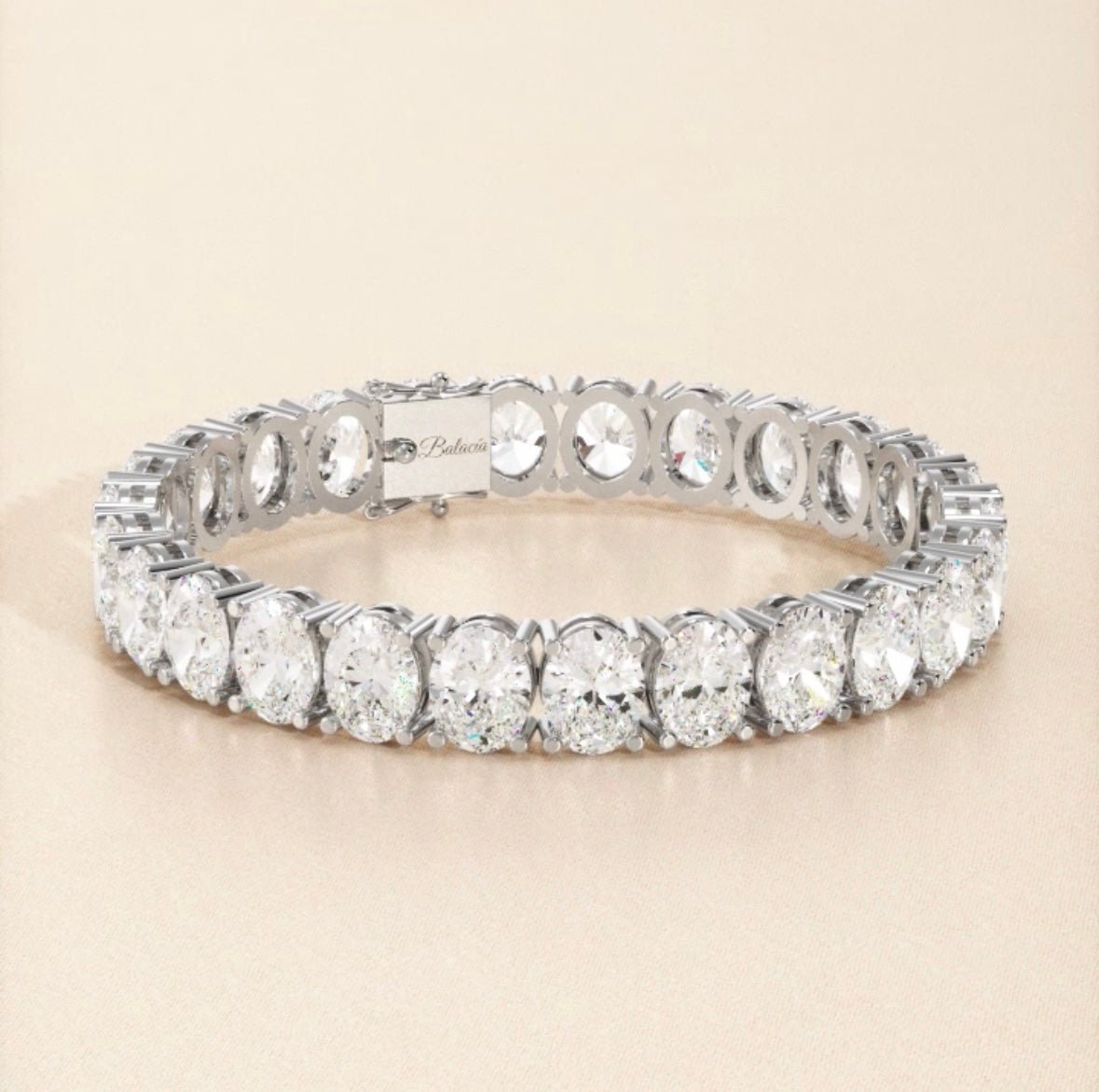 Crystalline Oval Tennis Bracelet - Balacia