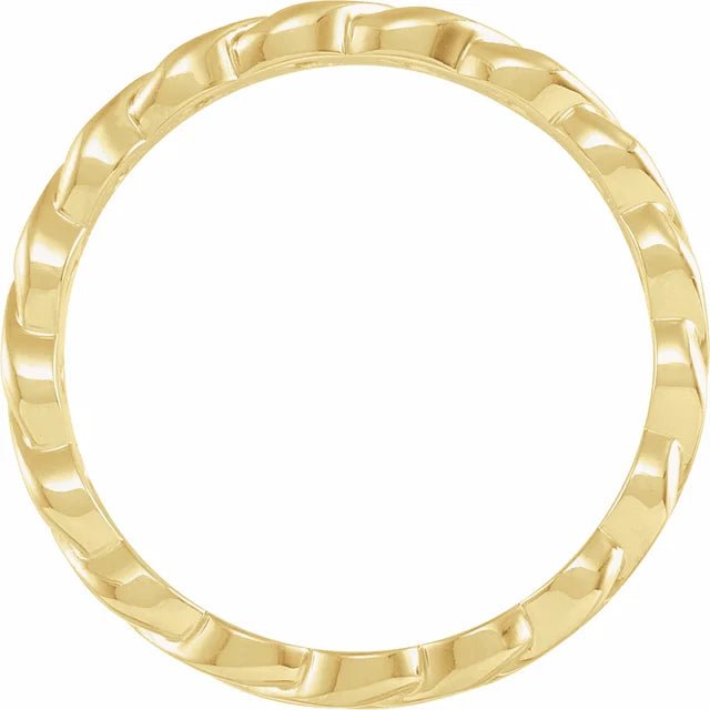 Cuban Link Chain Ring 14k Band - Balacia