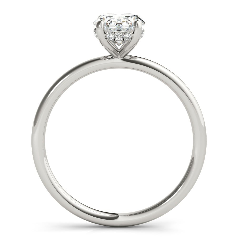 Dallas Solitaire Hidden Halo Engagement Ring - Balacia