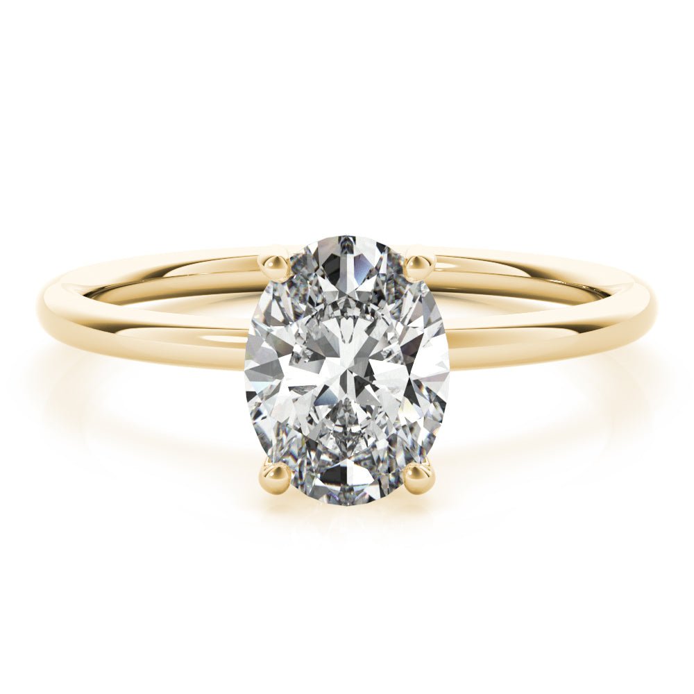 Dallas Solitaire Hidden Halo Engagement Ring - Balacia