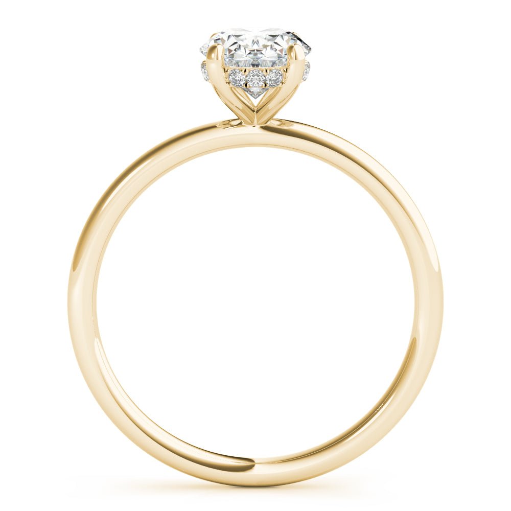 Dallas Solitaire Hidden Halo Engagement Ring - Balacia