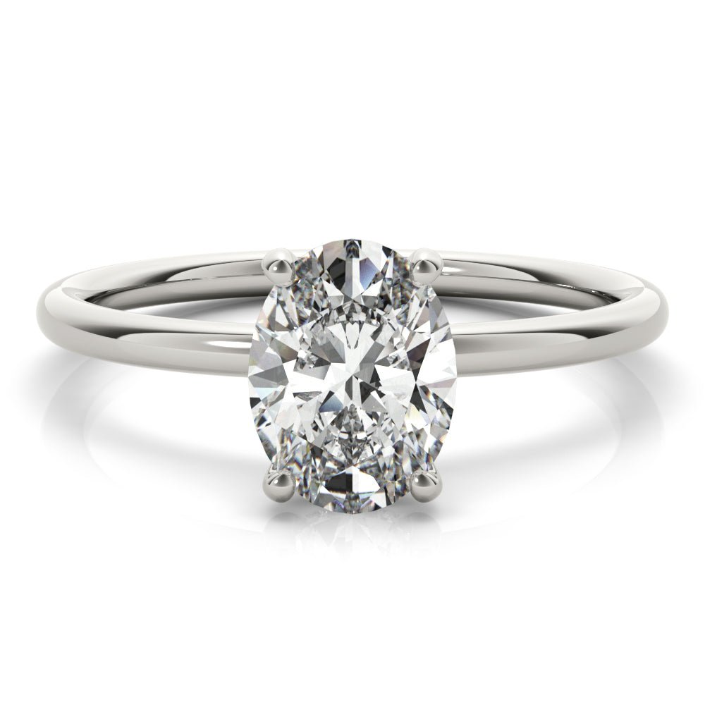 Dallas Solitaire Hidden Halo Engagement Ring - Balacia