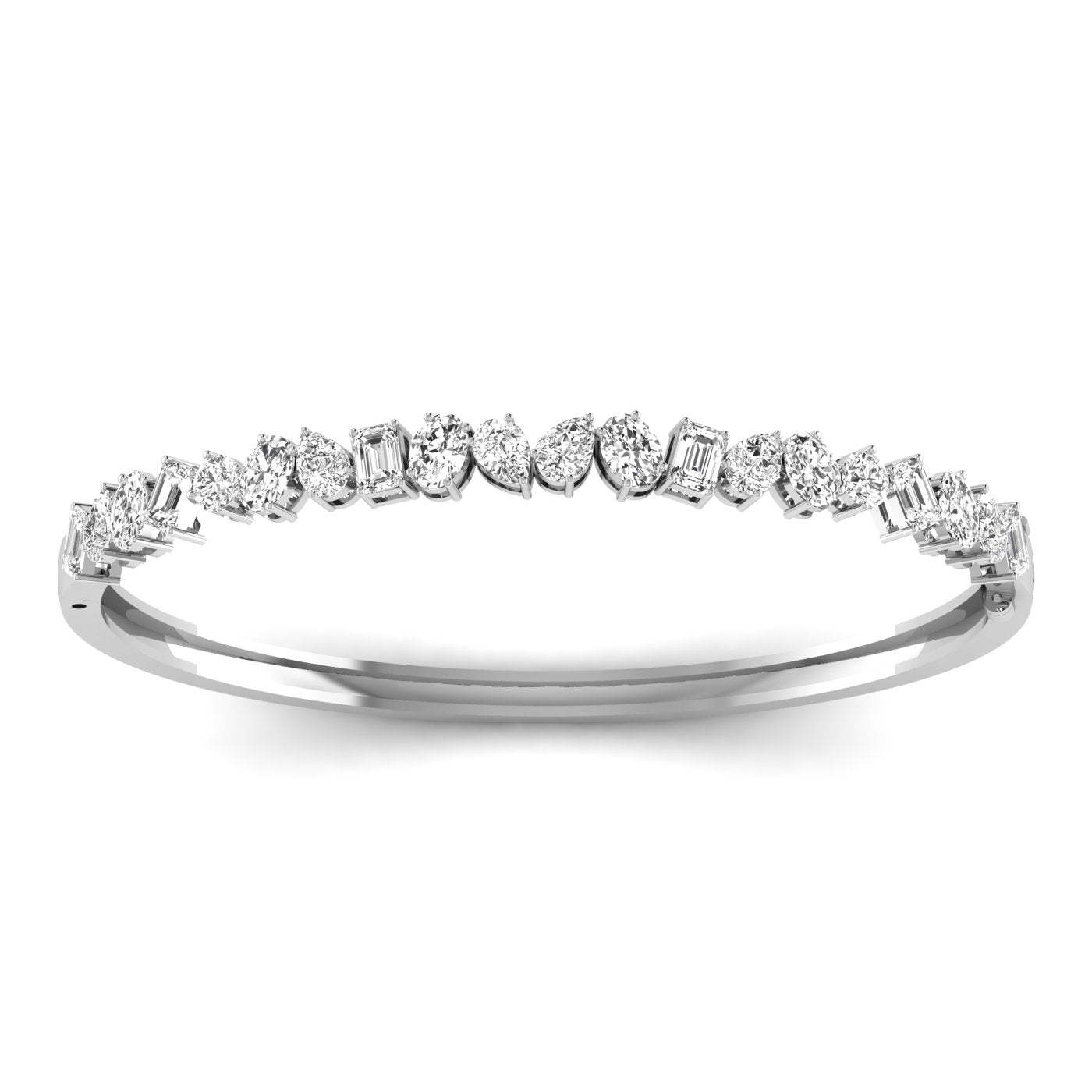 Dazzling Multi - Shape Diamond Bangle - Balacia