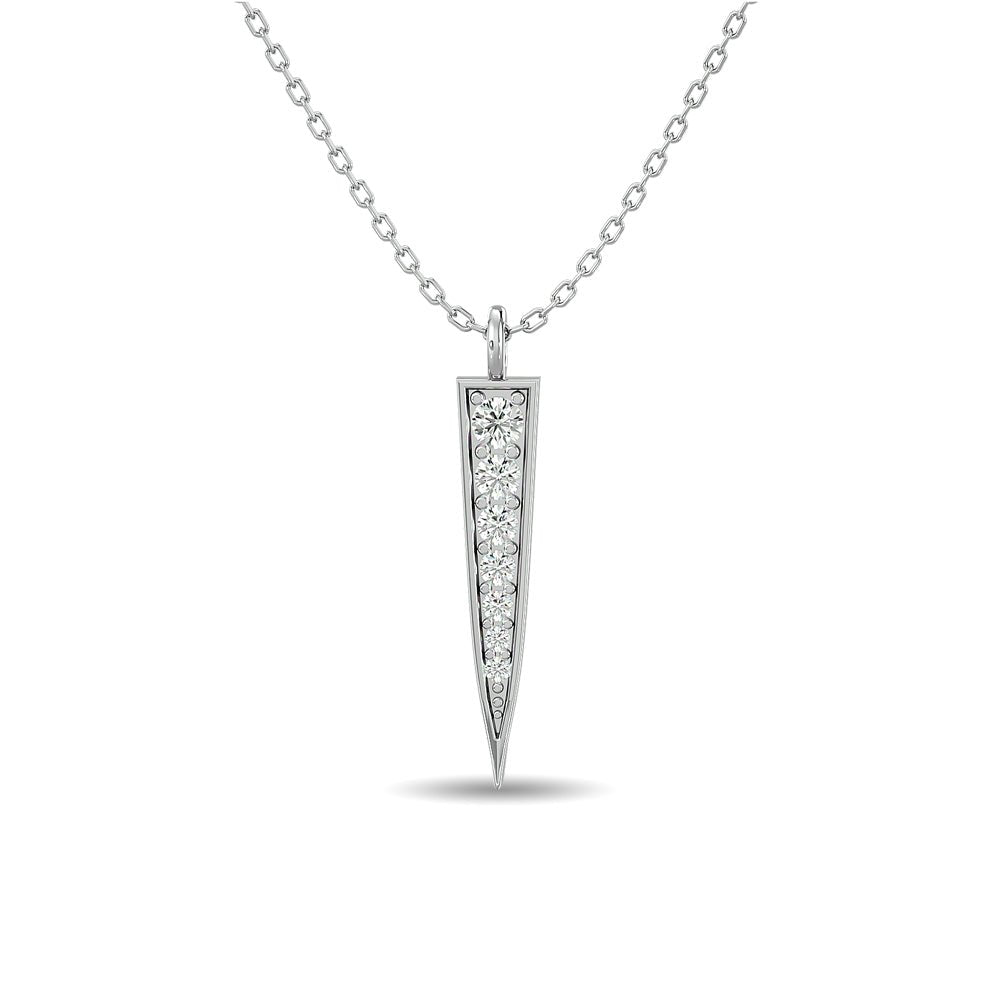 Diamond Fashion Pendant 1/6 CT TW In 10k White Gold - Balacia