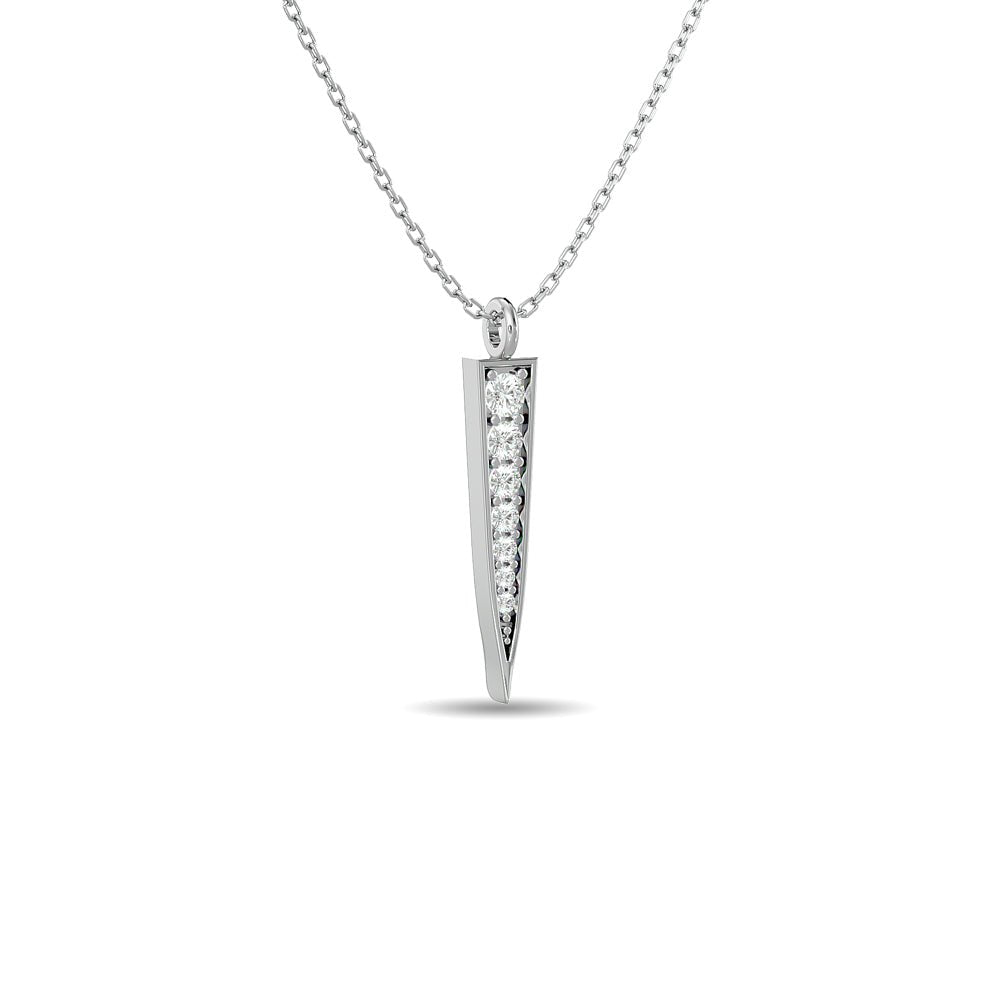 Diamond Fashion Pendant 1/6 CT TW In 10k White Gold - Balacia